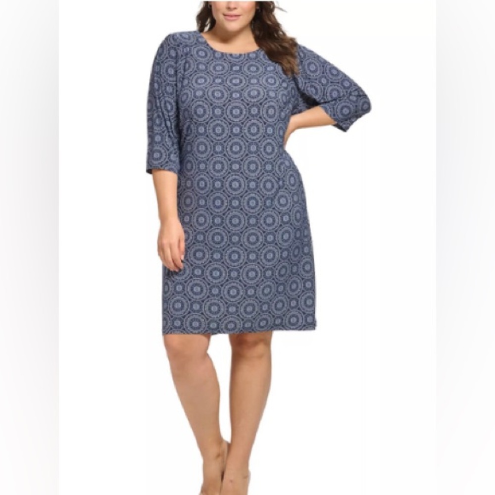 EUC Tommy Hilfiger Blue Mandala Patterned Dress‎